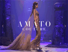 Tablet Screenshot of amatocouture.com